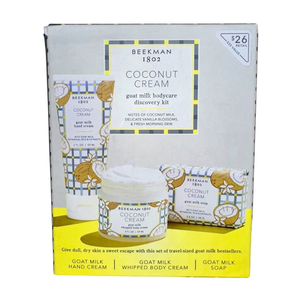 BEEKMAN 1802 Coconut Cream Goat Milk Kit - $35 value